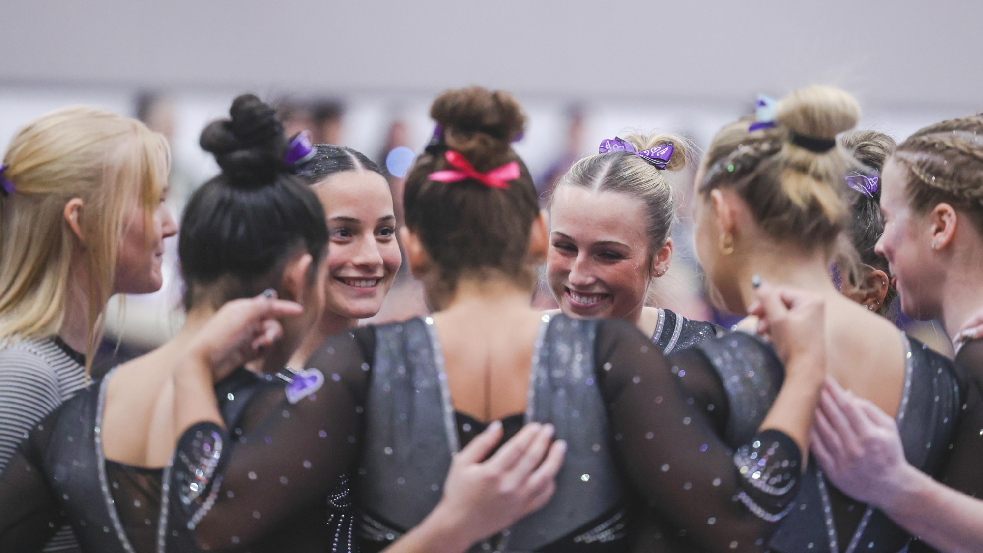 The Warhawk beam group circles prior to competition