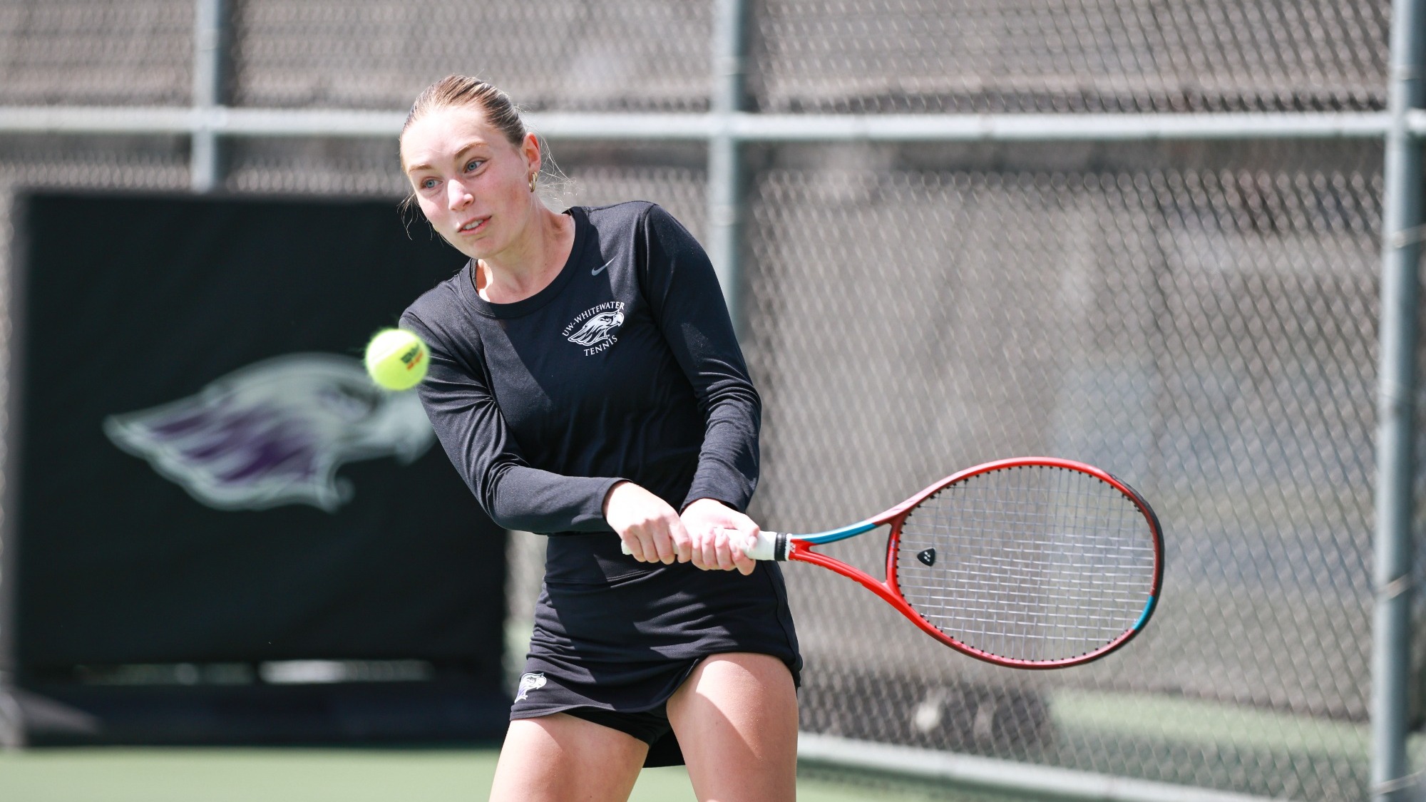 Warhawk Women's Tennis backhand shot
