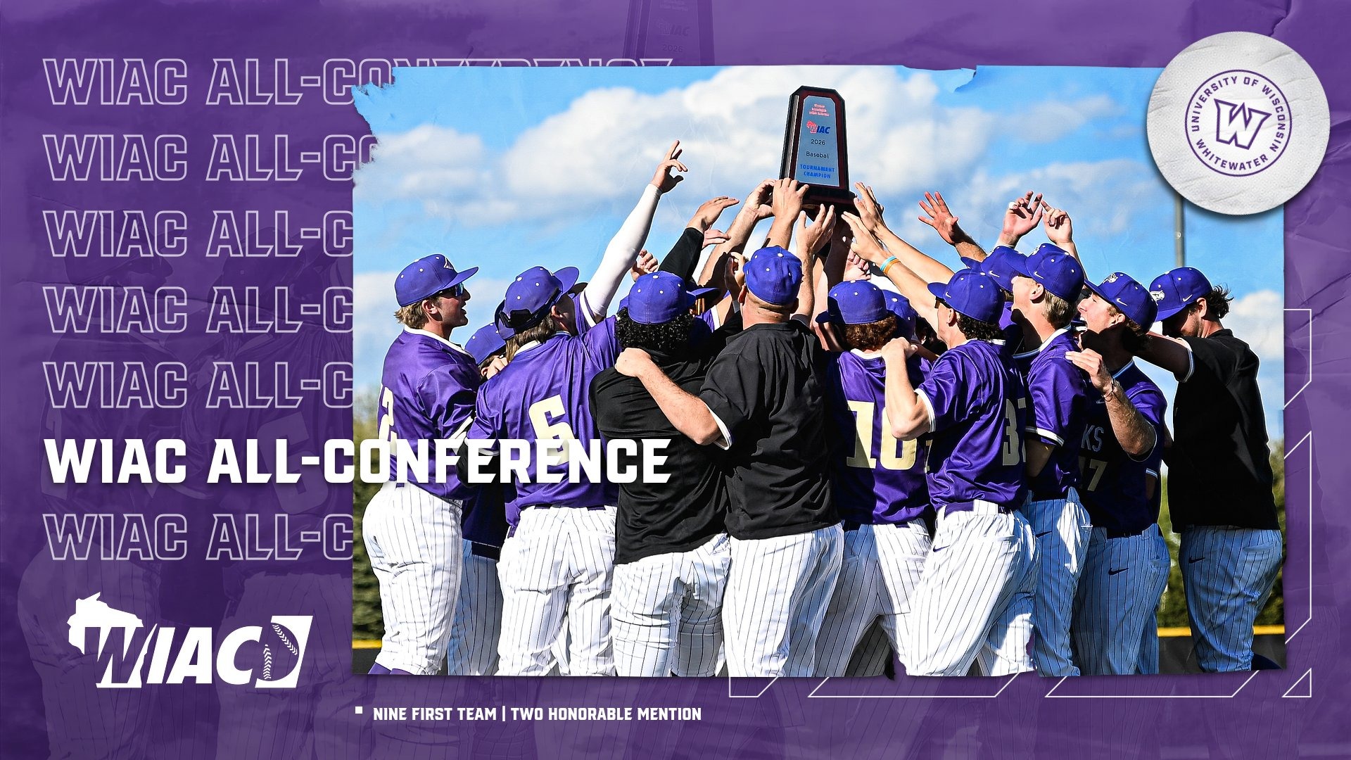 WIAC All-Conference Baseball Graphic