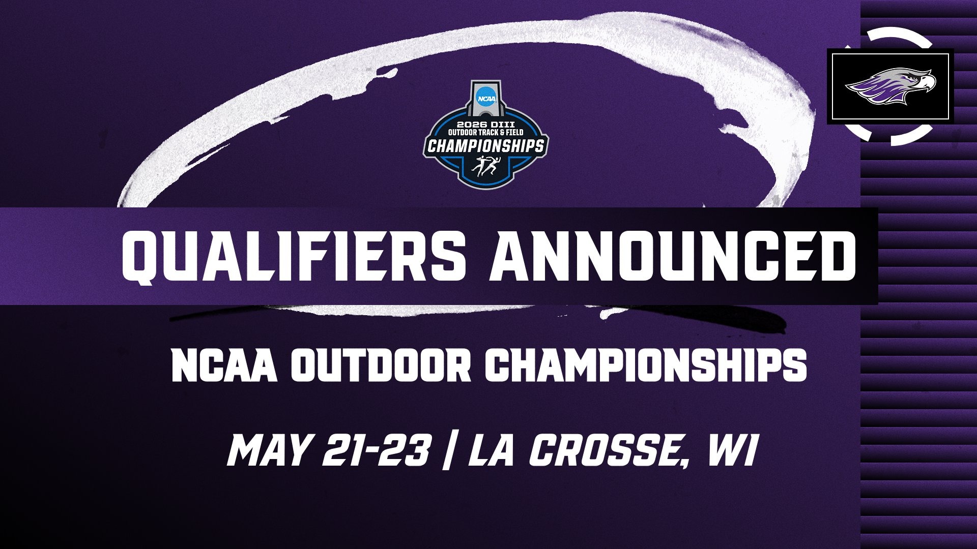 generic graphic for NCAA outdoor qualifier announcement