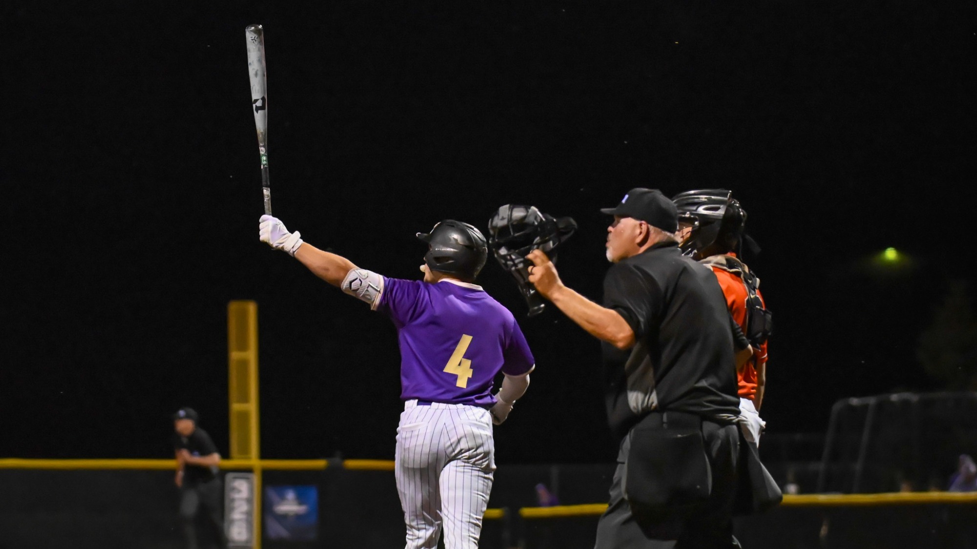 Holland Wathcing his Walk-Off homer in teh NCAA Tournament