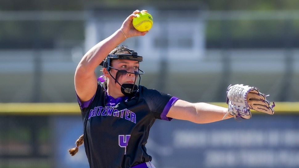 Josie Hammen pitching