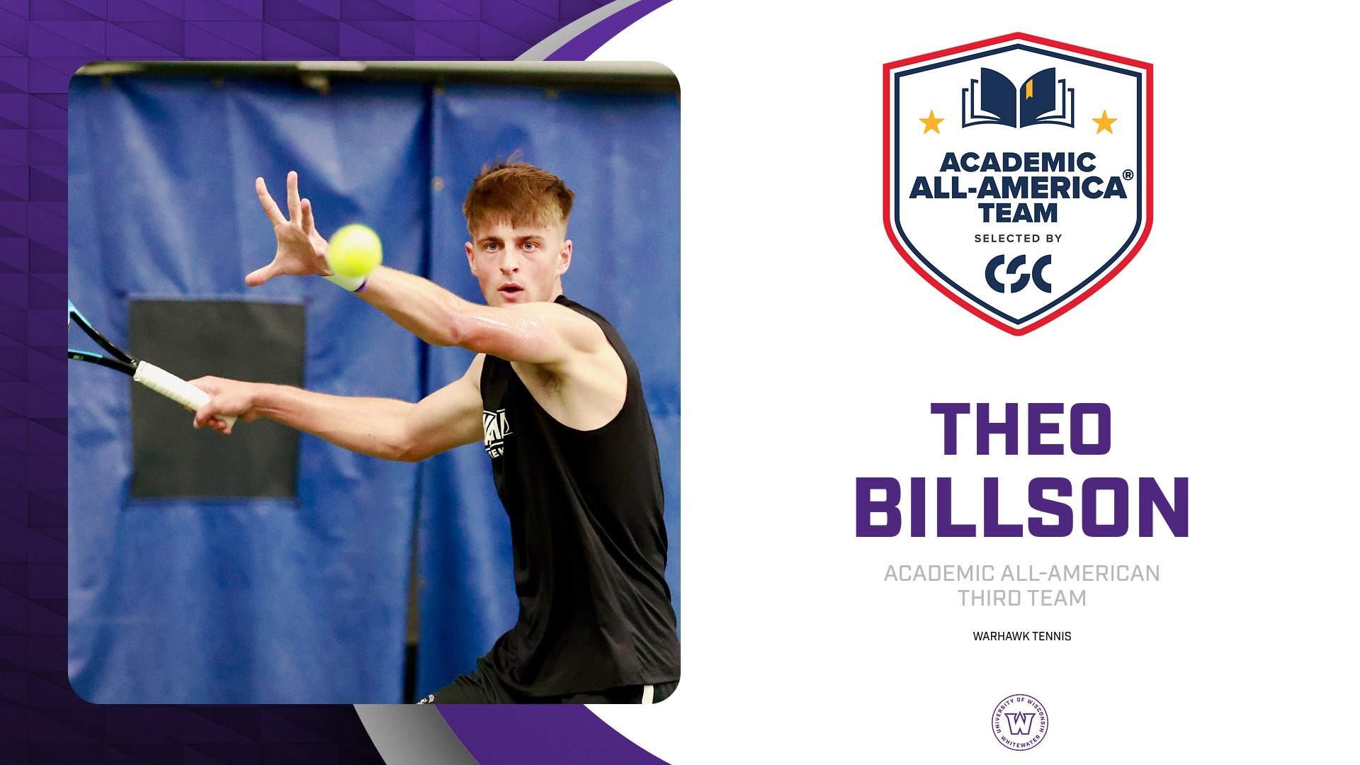 Theo Billson Academic All-American Selection 2026
