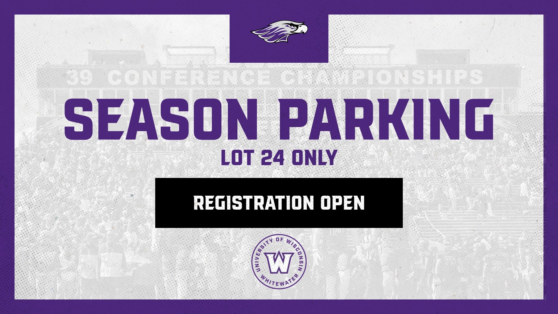 Generic football parking 2026 graphic with text
