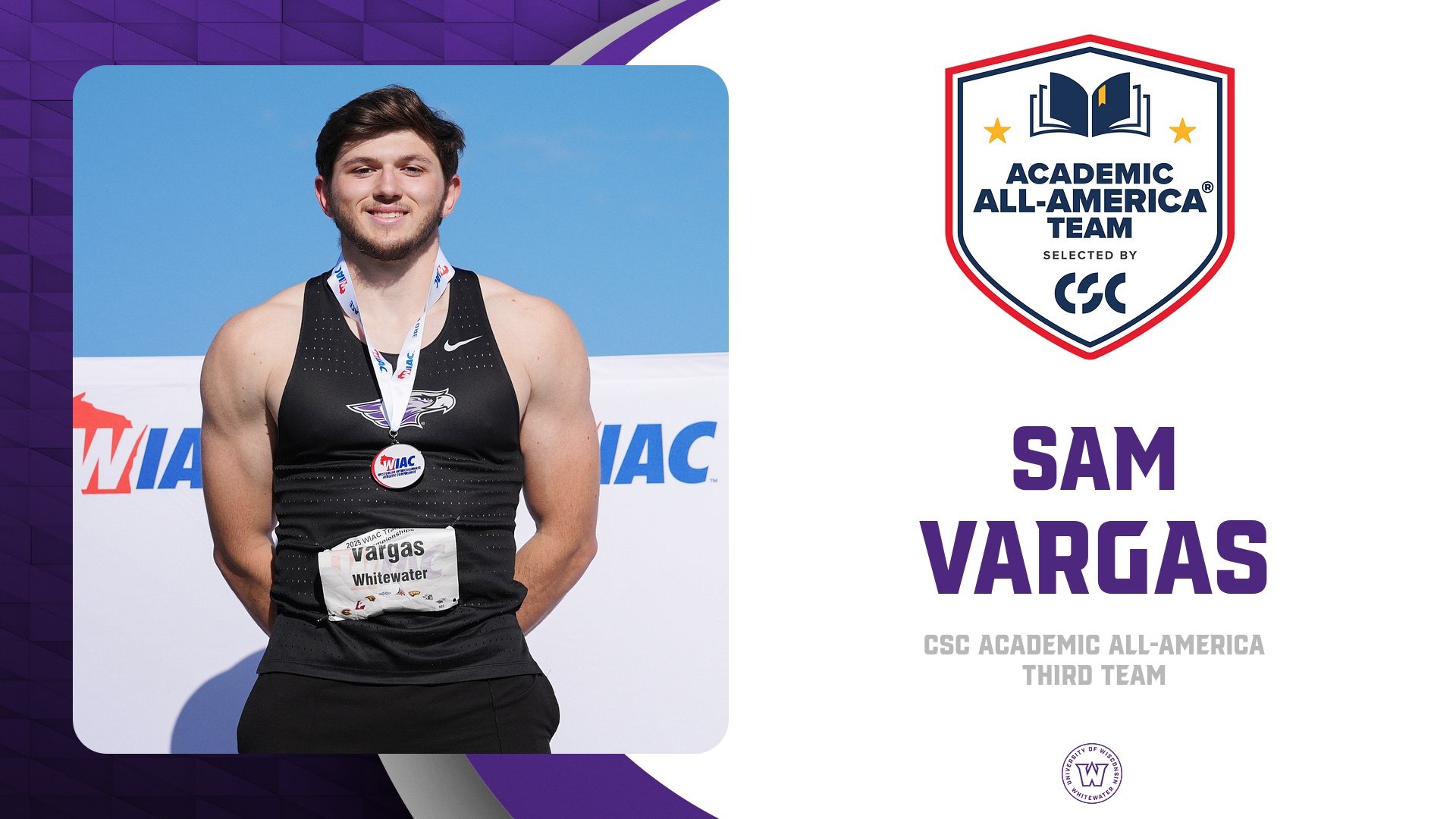 Vargas CSC Academic All-American 2026