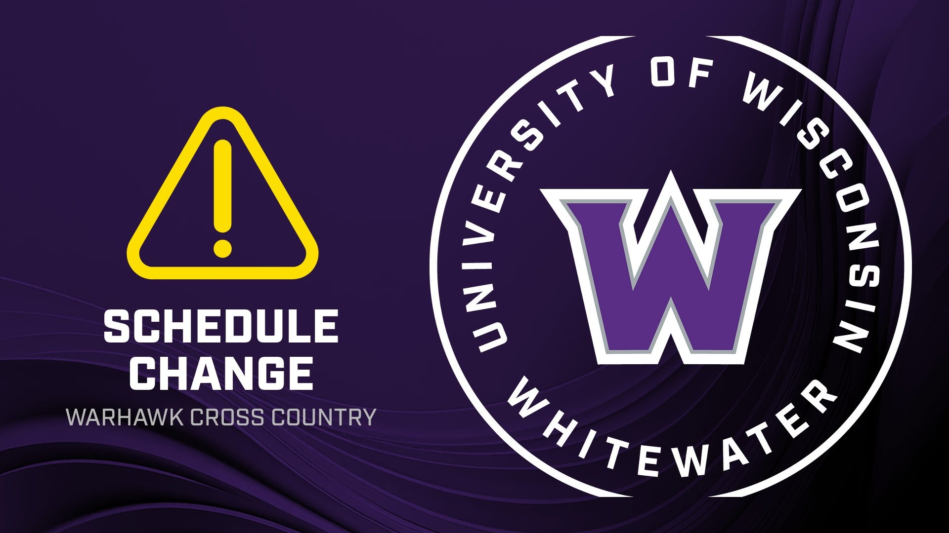 Cross country schedule change
