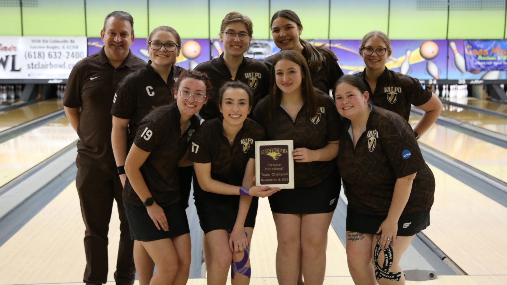 2025-26 BWL Bearcat Invitational championship trophy