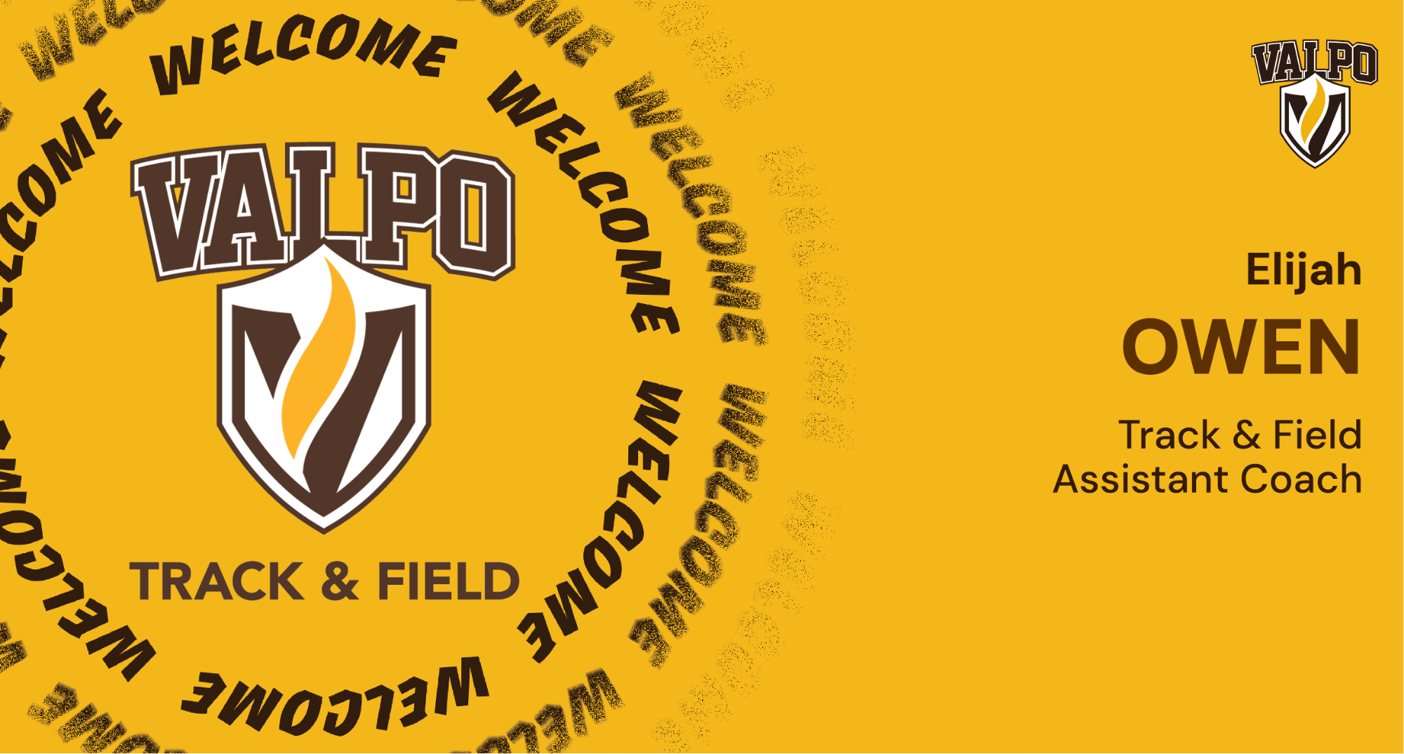 Elijah Owen TF Assistant Coach Welcome