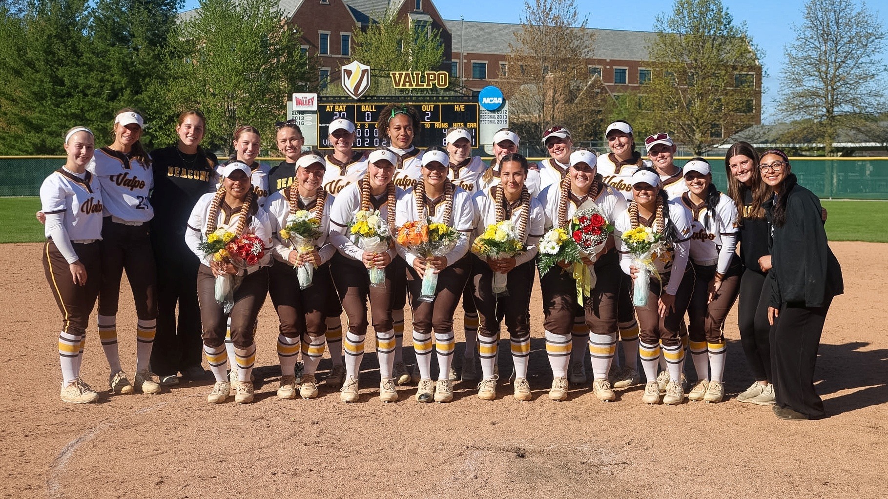 2026 SFT Senior Day seniors with teammates