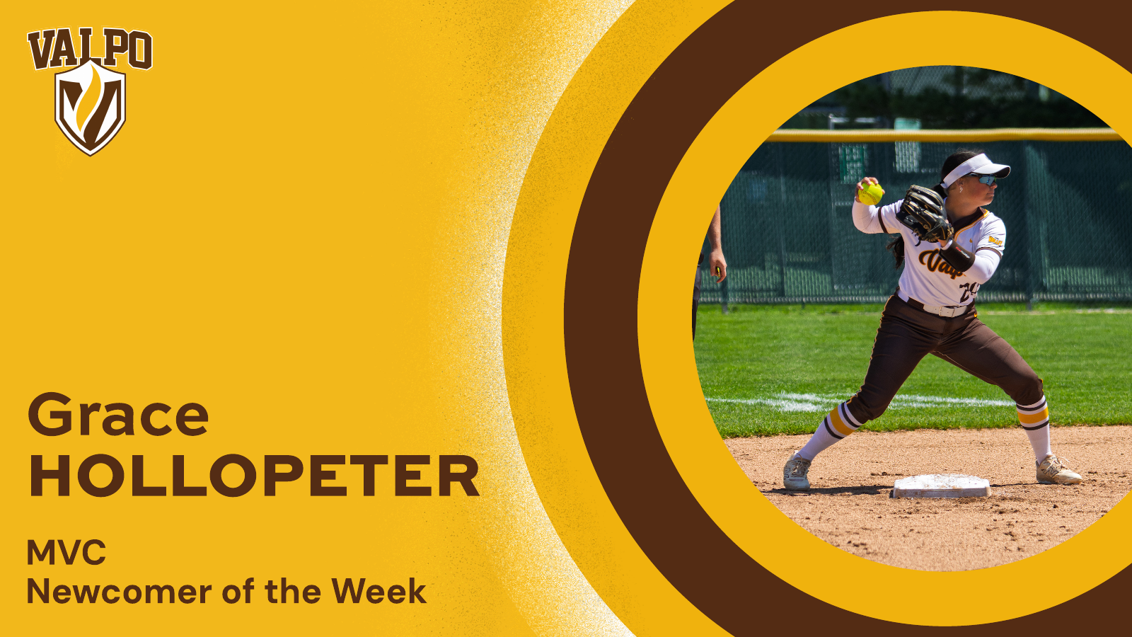 2026 SFT Grace Hollopeter MVC Newcomer of the Week graphic