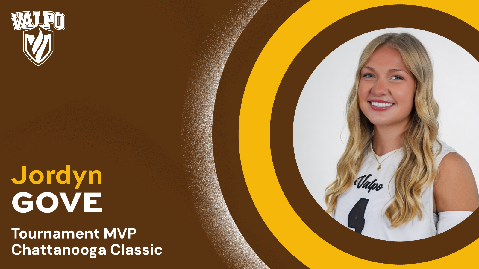 2026 VB Jordyn Gove Chattanooga Tournament MVP graphic