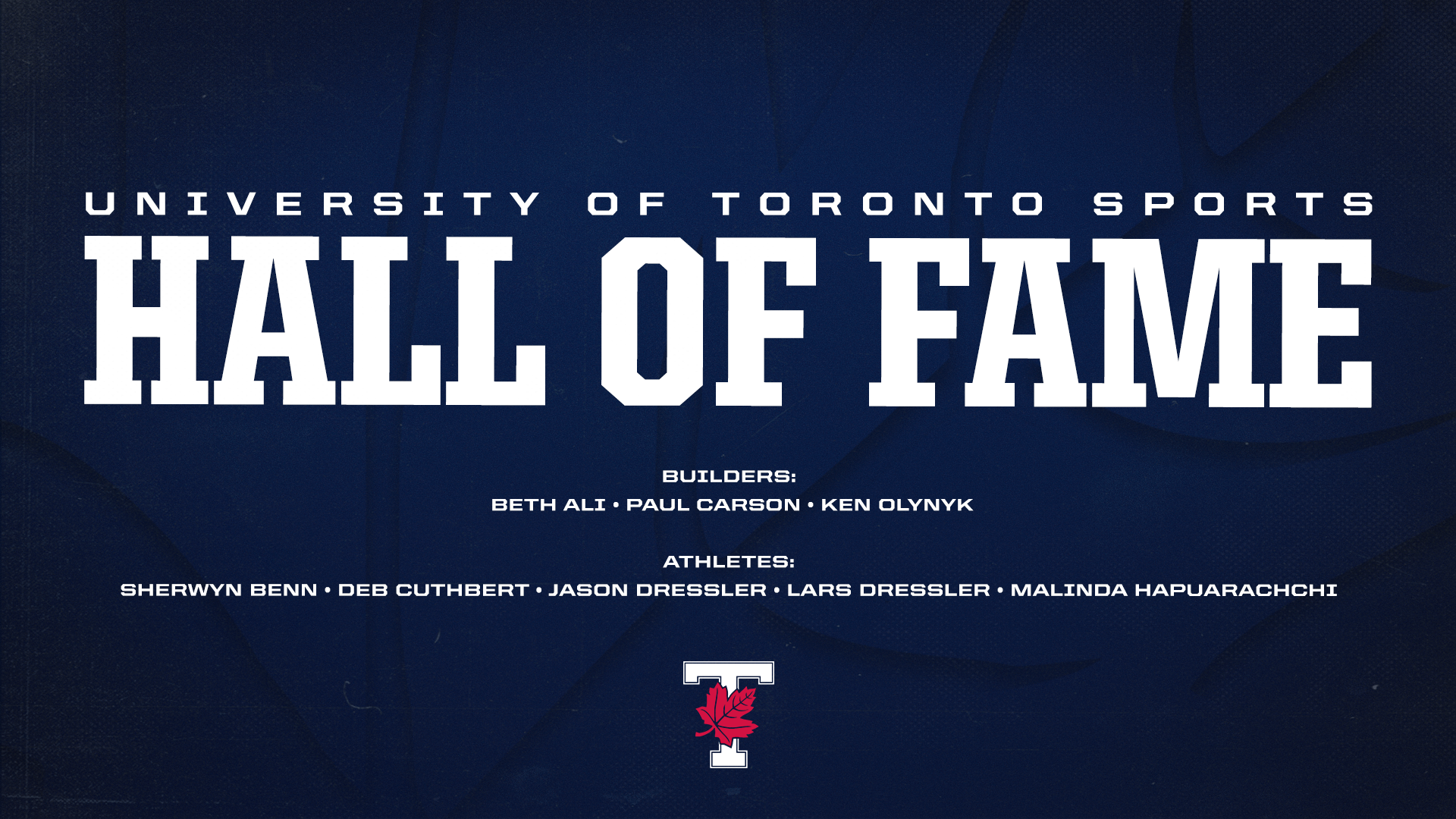 2025 U of T Sports Hall of Fame Class
