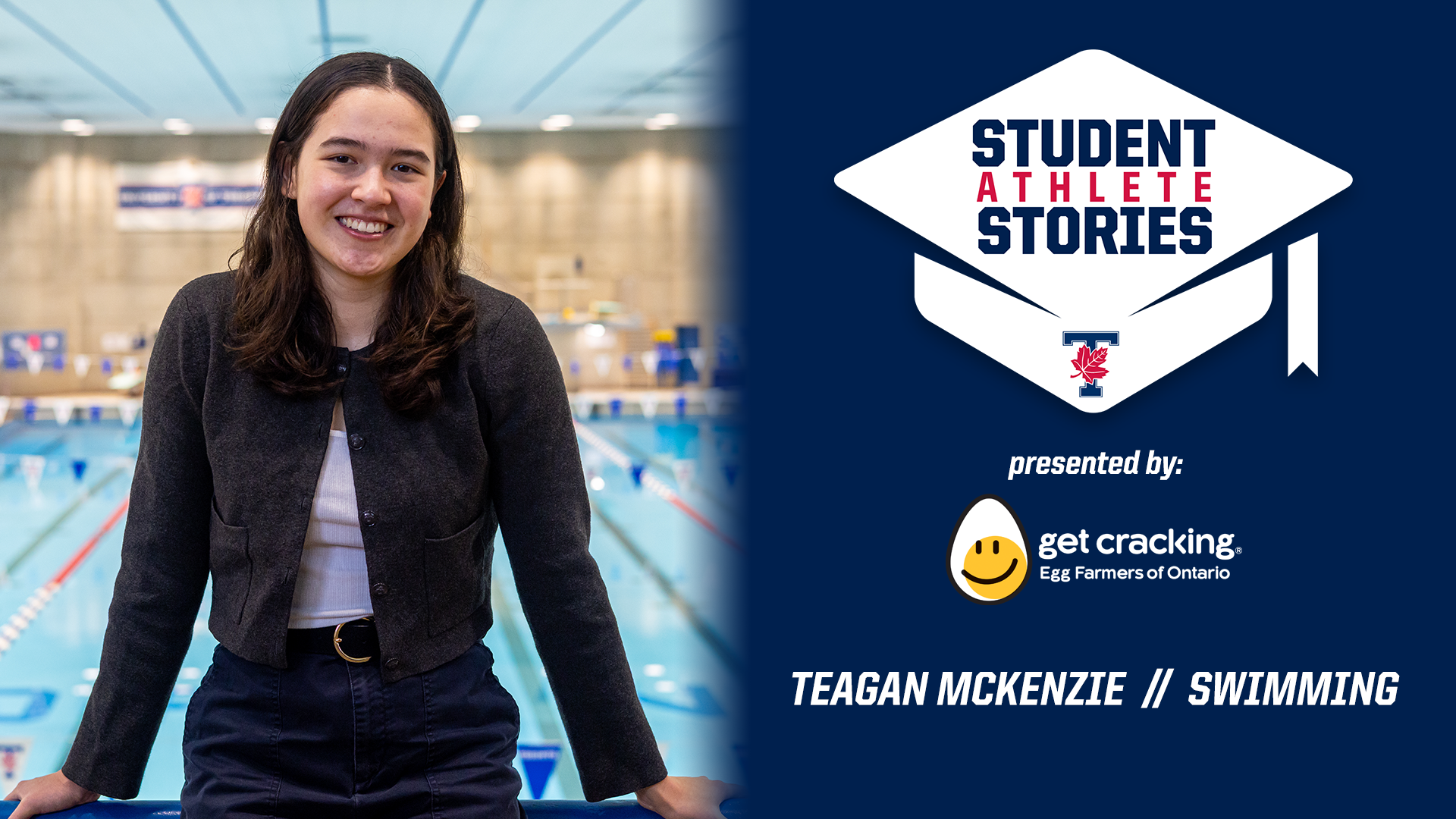 Teagan McKenzie posing at the pool