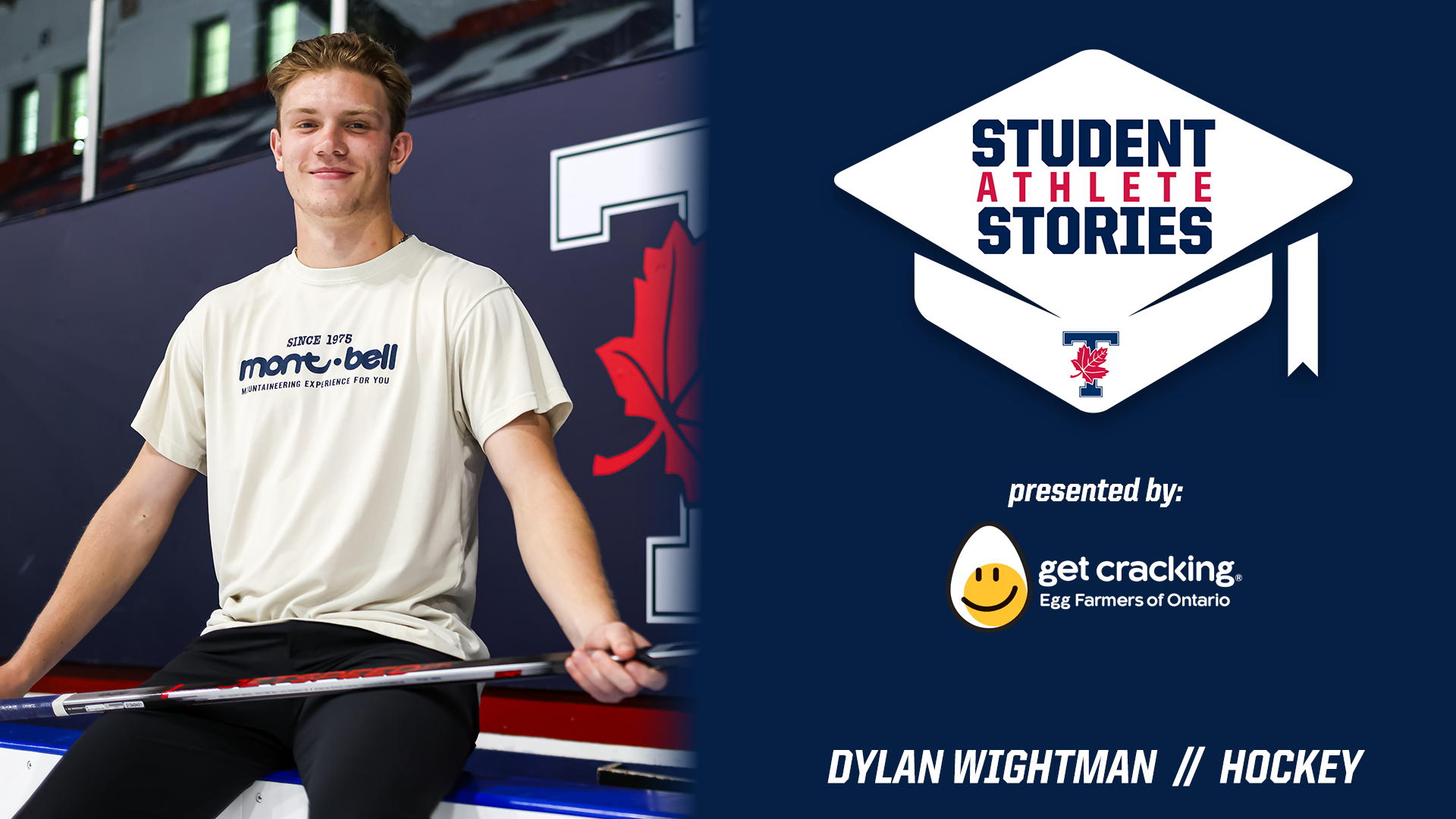 Dylan Whightman Varsity Blues men's hockey player