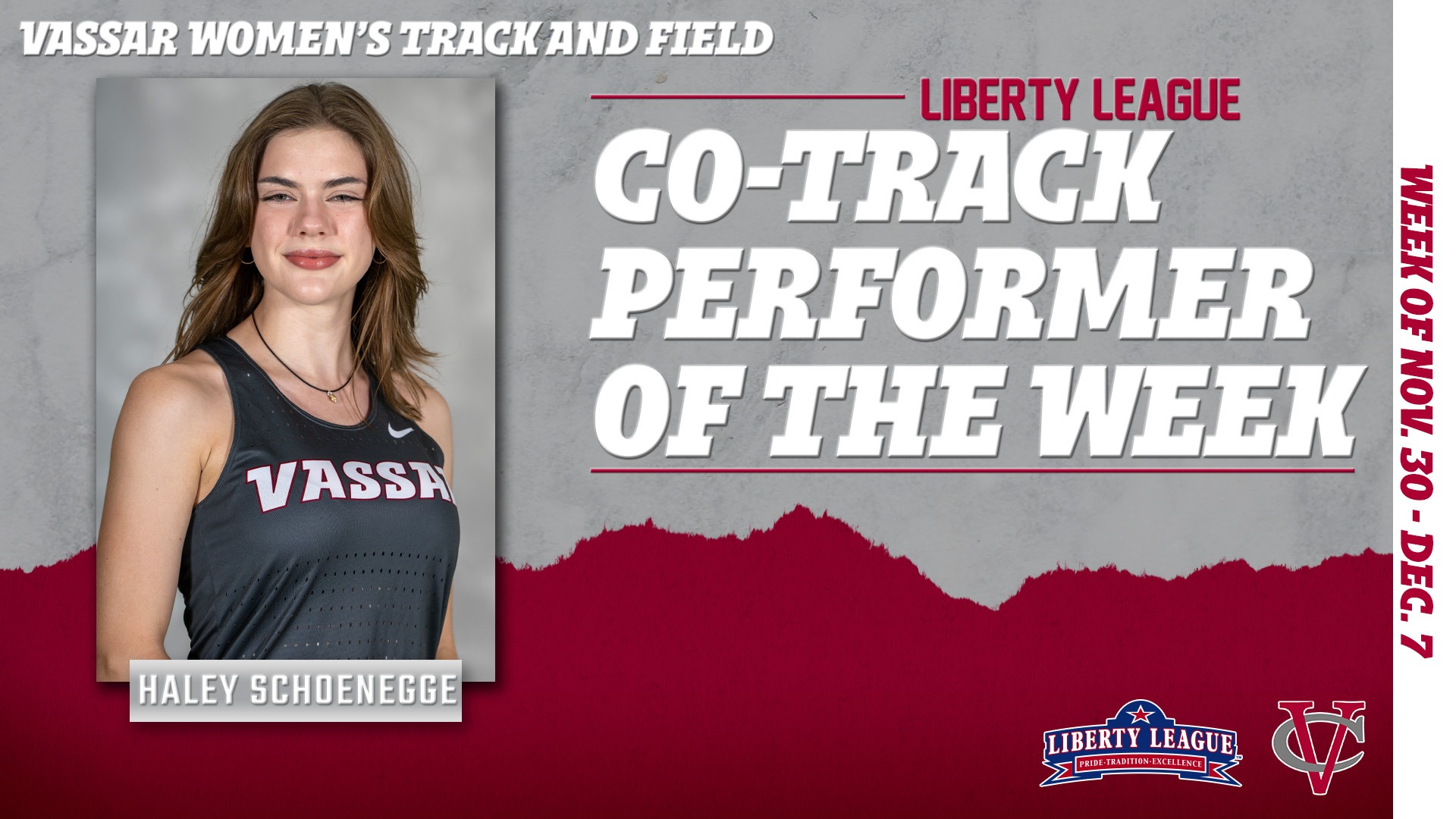 Haley Schoenegge Co-Track Performer of the Week 12825