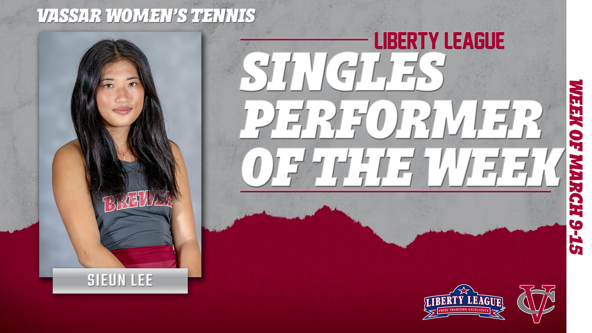 Sieun Lee LL Singles Performer of the Week 3.16.25