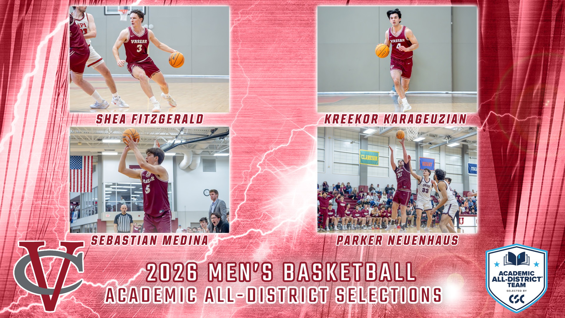 2026 Men's Basketball CSC Academic All-District