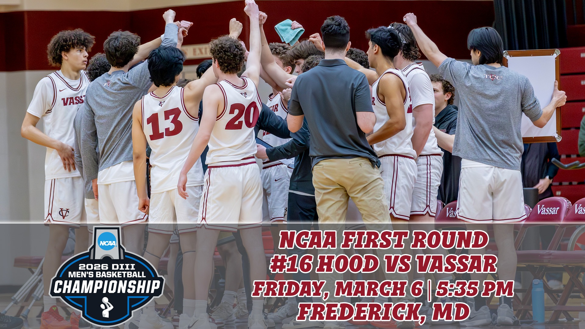 Men's Basketball NCAA Tournament First Round vs Hood 