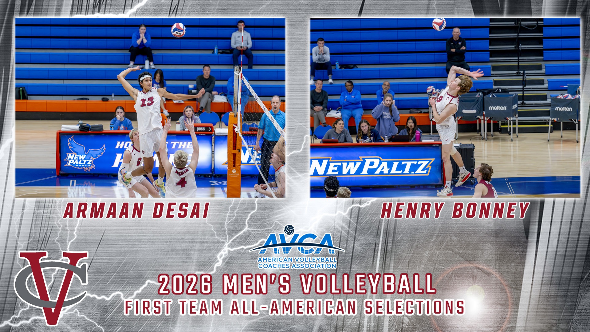 2026 Men's Volleyball All-American Selections - Armaan Desai and Henry Bonney