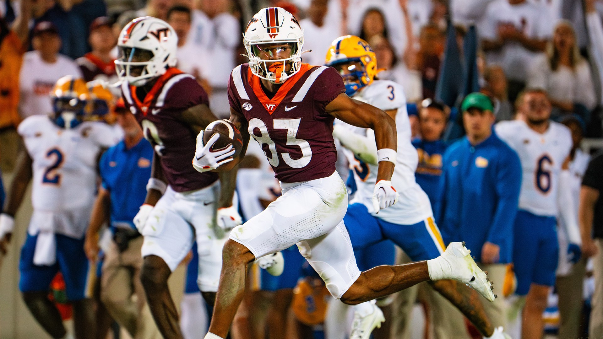 Jaylin Lane Football Virginia Tech Athletics