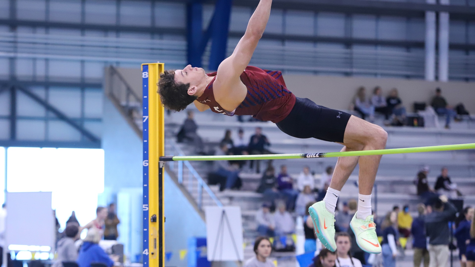 Jaiden Peraza clears the high jump bar