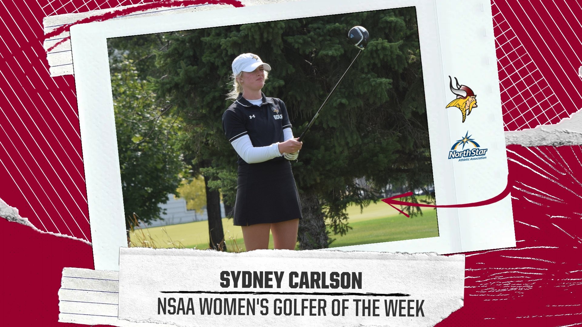 Sydney Carlson has been named NSAA Golfer of the Week.