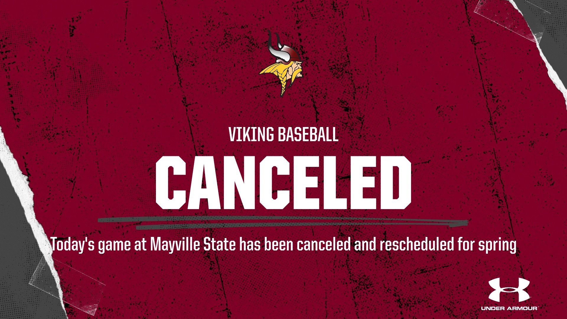 Game canceled for today