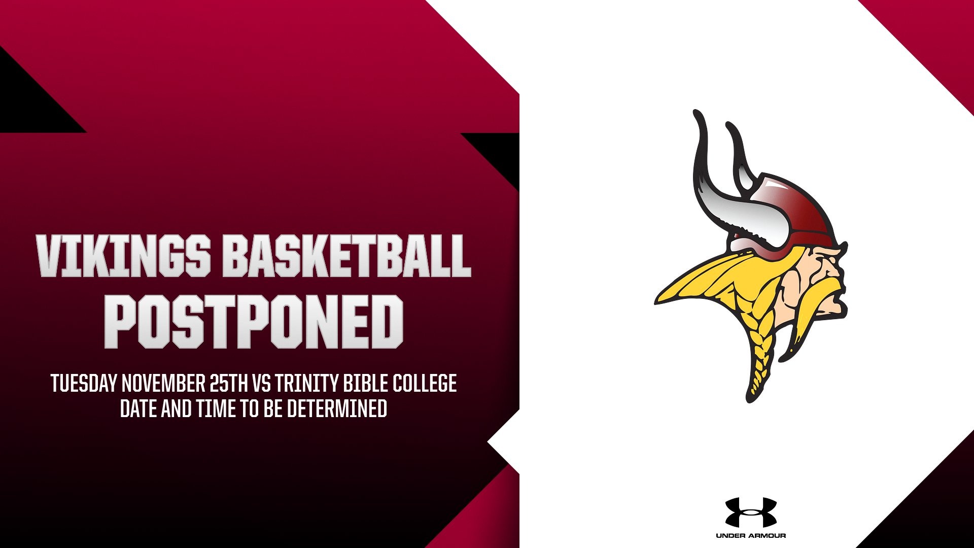 Women's Basketball postponed vs TBC.