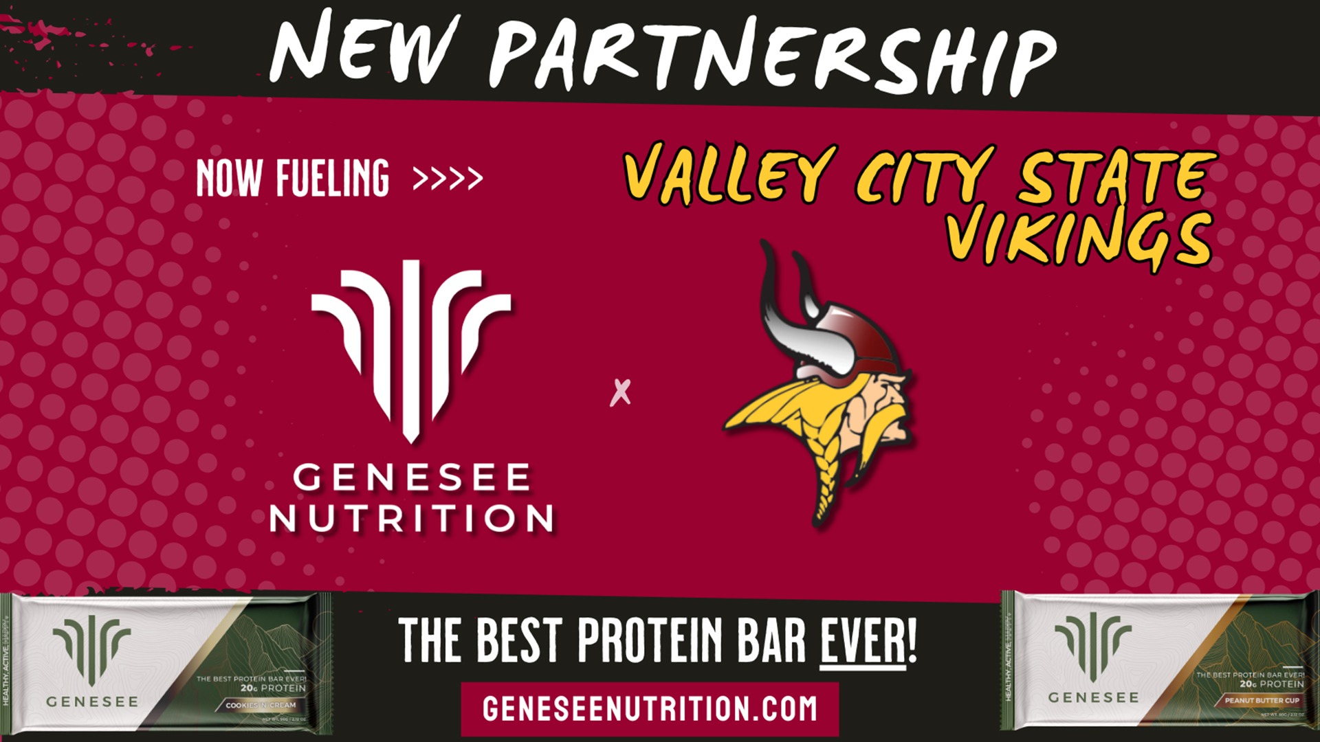 VCSU announces a new partnership with Genesee Nutrition.