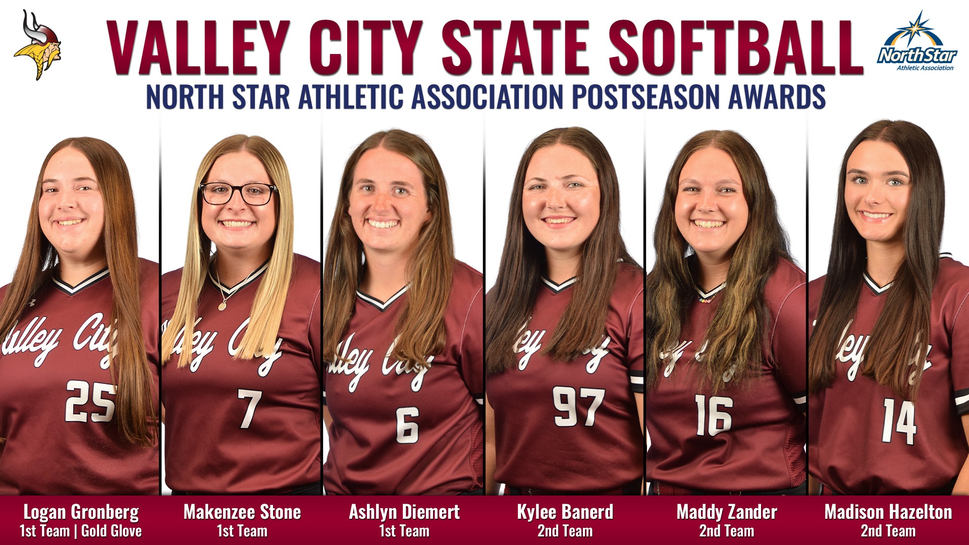 VCSU Softball's All-Conference selections for 2025.