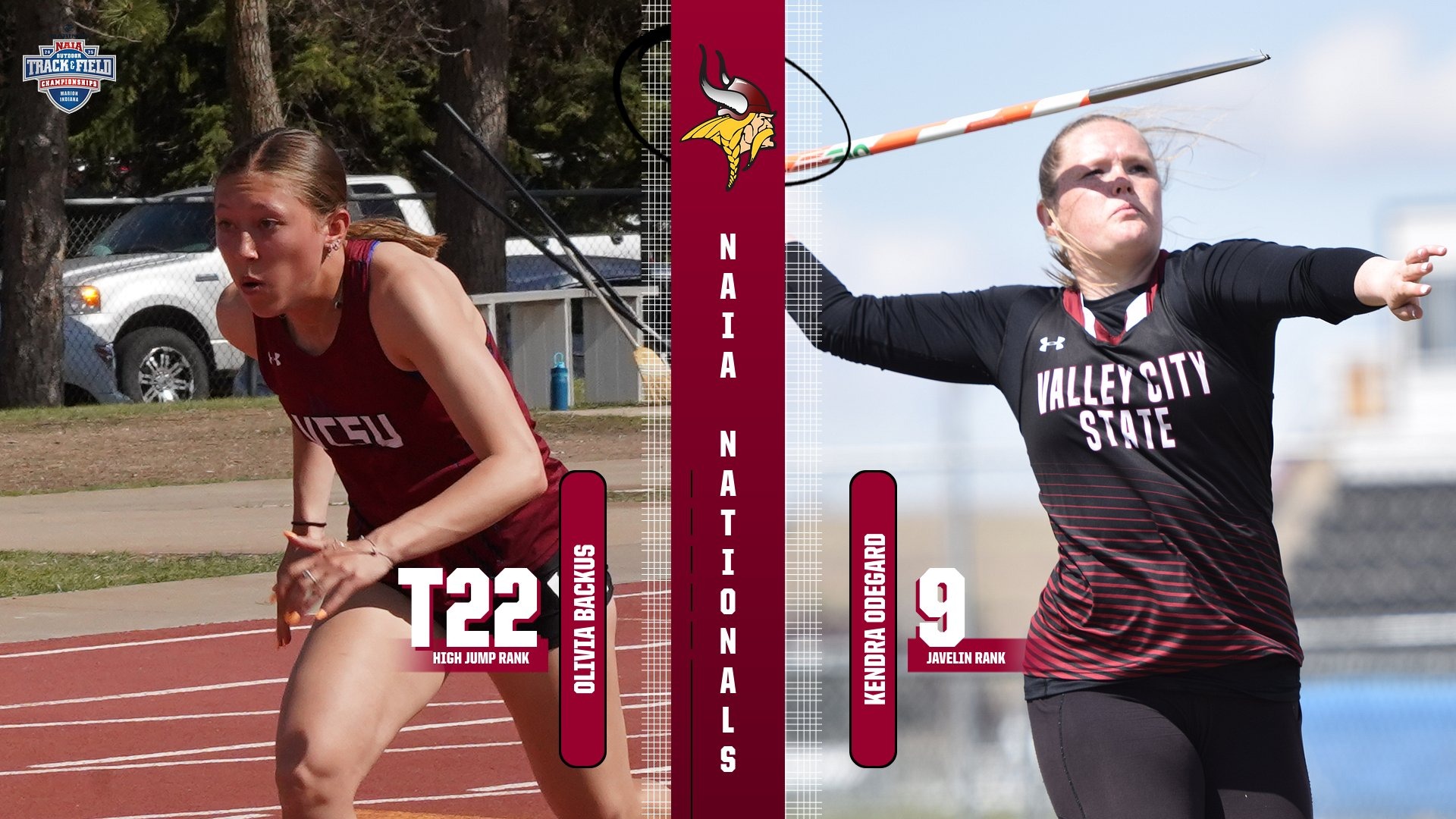 Backus and Odegard headed to NAIA Outdoor Nationals.