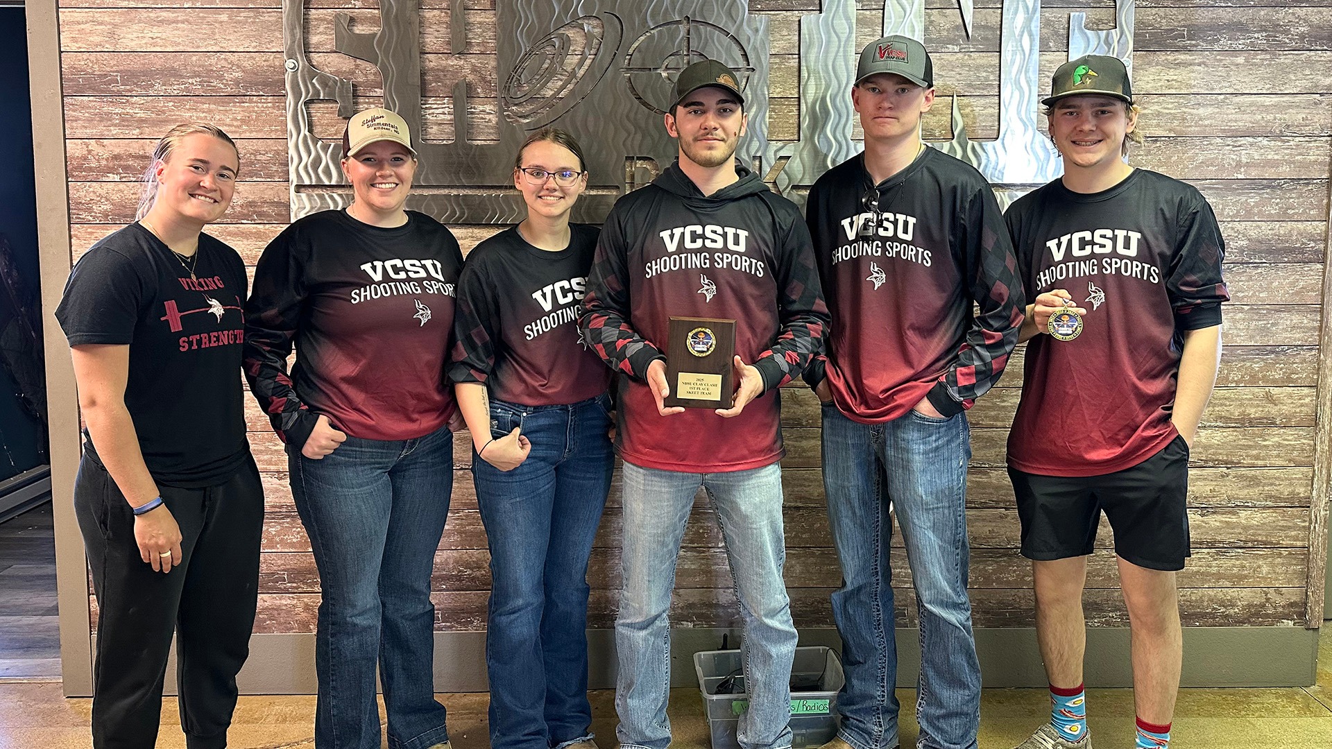 From left, Madi Wilhelmi, Cali Steffan, Kelby Gjovik, Logan Heen, Kasey Odegaard, and Ty Awender. 