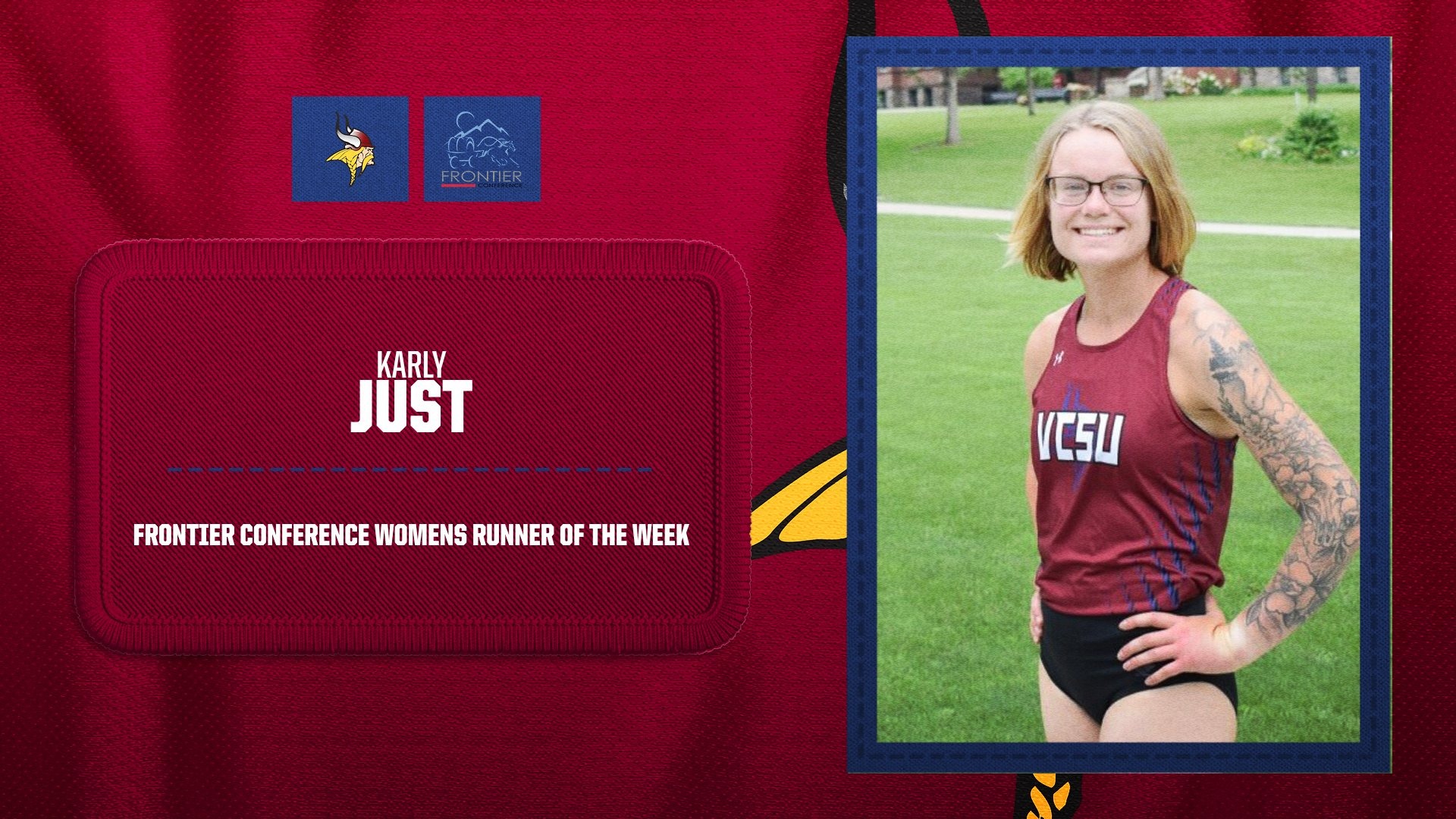 .Karly Just named Frontier Conference Cross Country Runner of the Week.