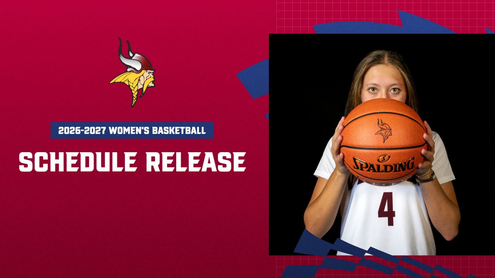WBB 2026-27 Schedule Release- Vikings Women's Basketball unveils their 2026-27 schedule for the upcoming season.