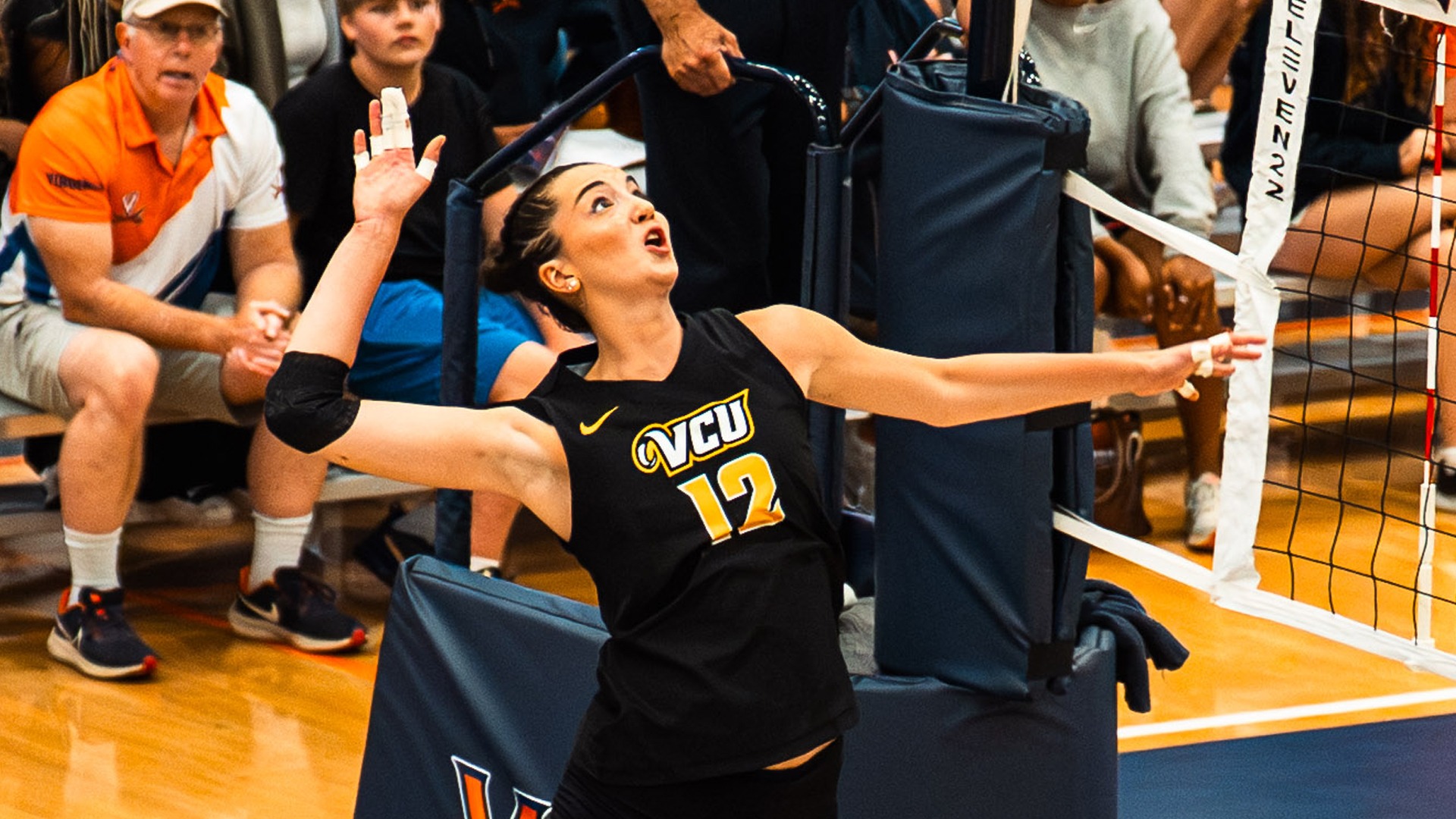 Lara Del Core hitting vs. UVA