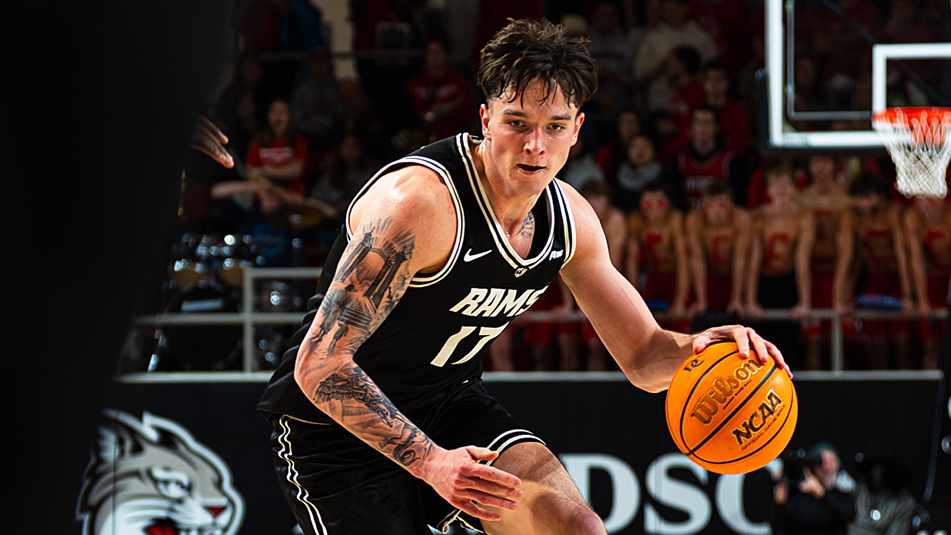 Lazar Djokovic drives vs. Davidson