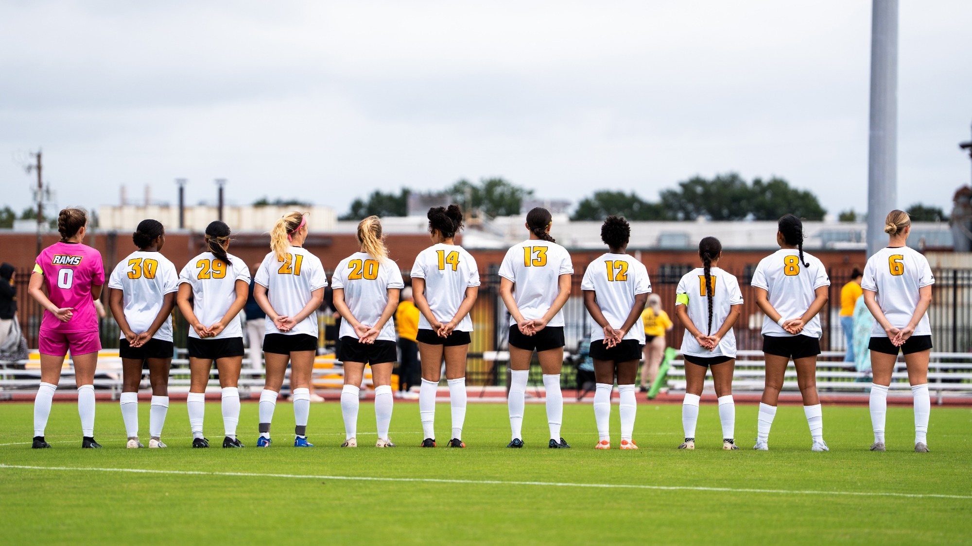 VCU Women's Soccer starting lineup vs. St. Bonaventure