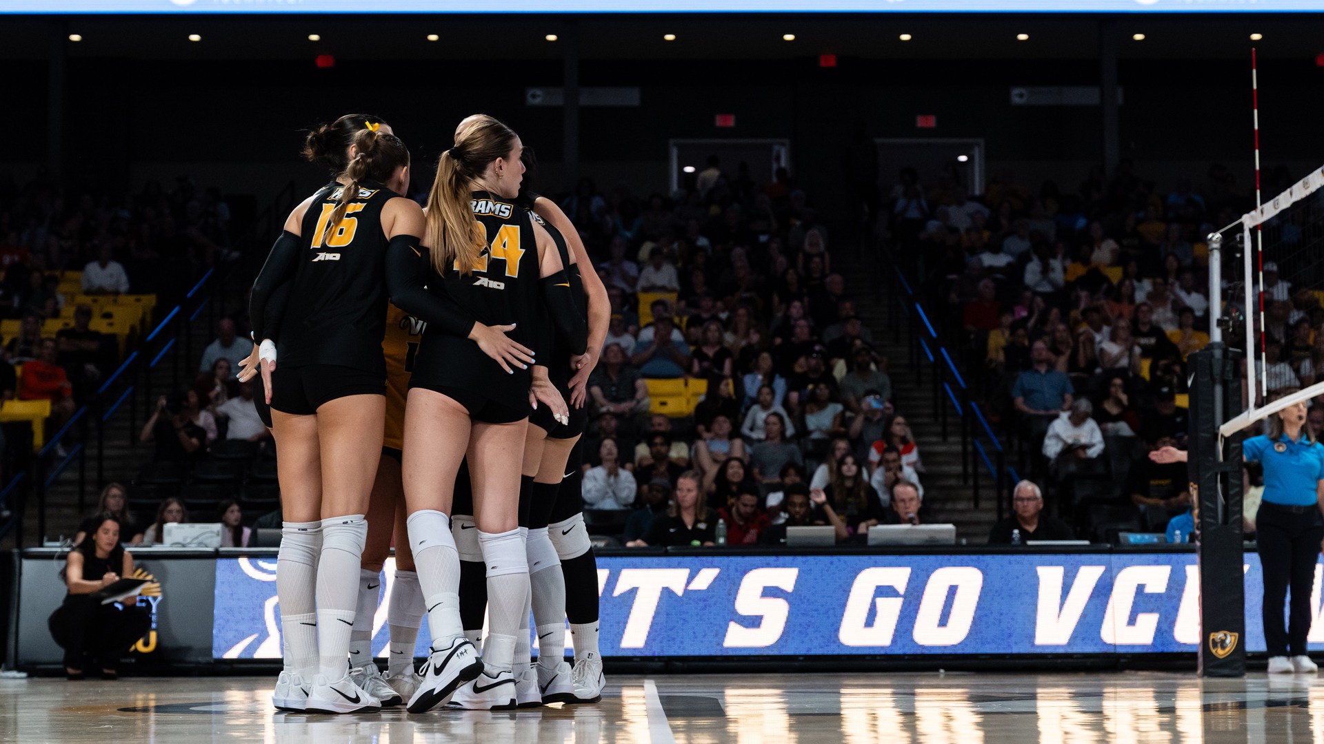 VCU Volleyball huddle 2026