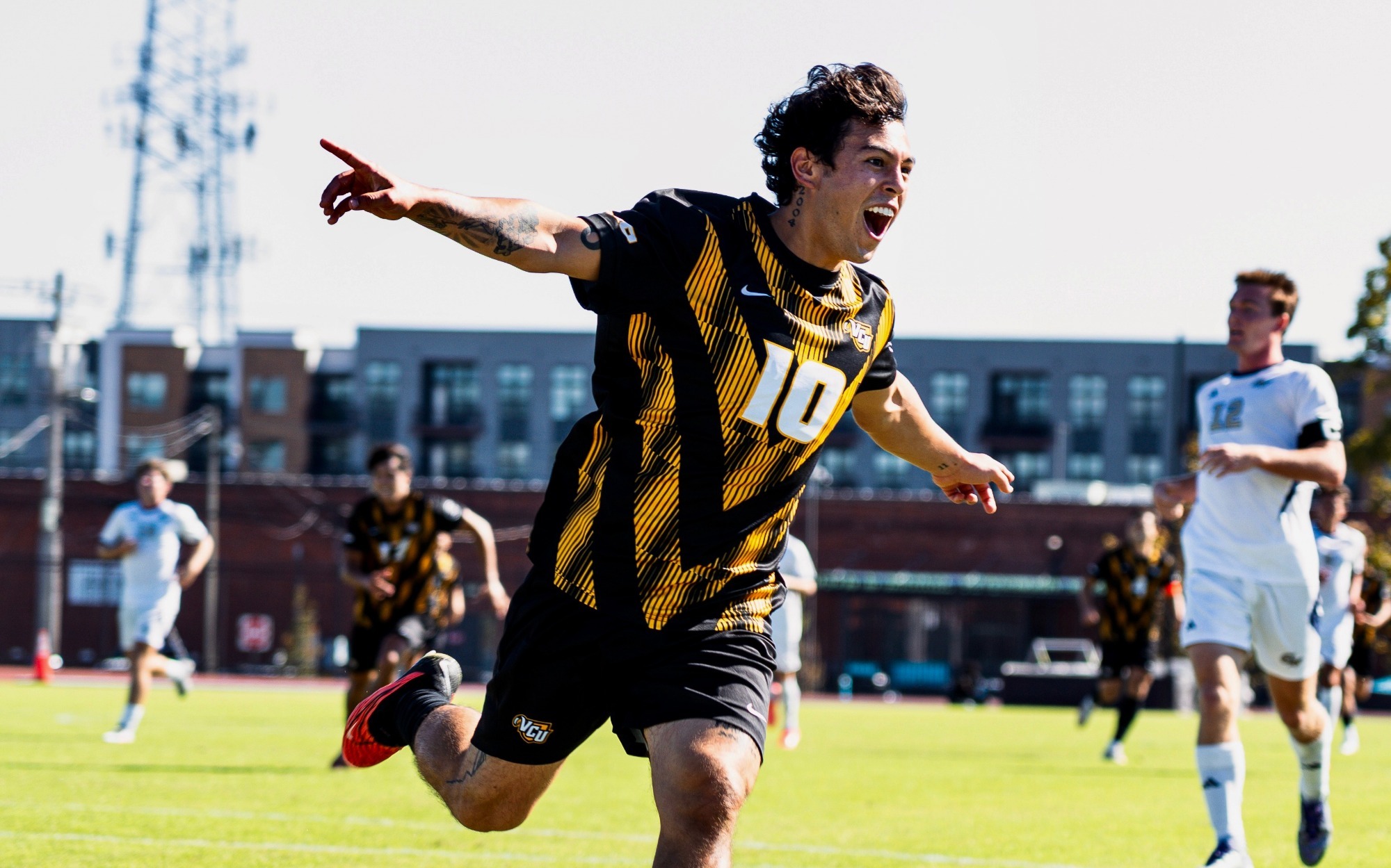 Andrey Salmeron Celebrates Goal vs. George Washington