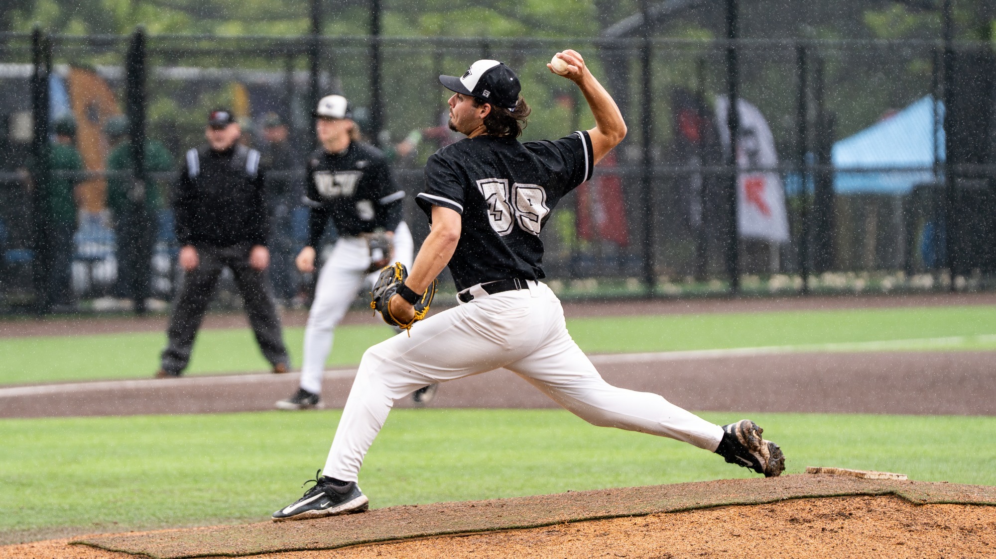 Zachary Peters delivers pitch in his second win of the A-10 Championship