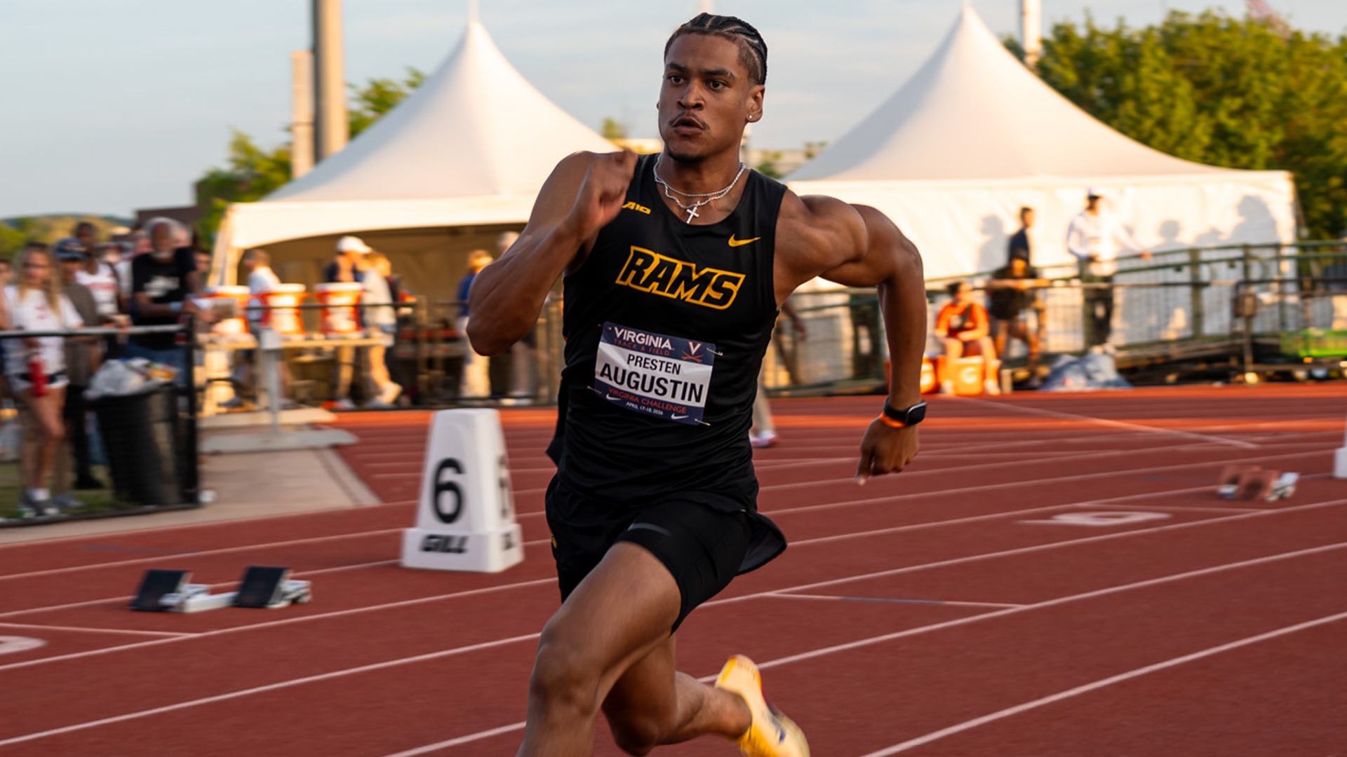 Presten Augustin rounding a bend