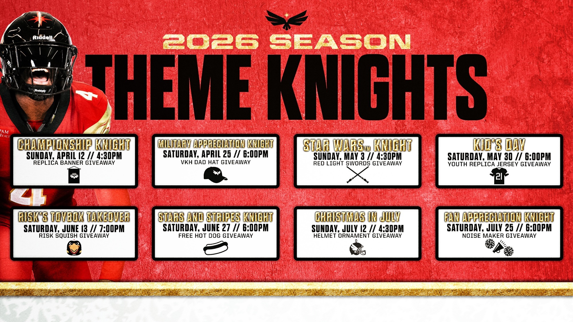 2026 Theme and Promotional Schedule