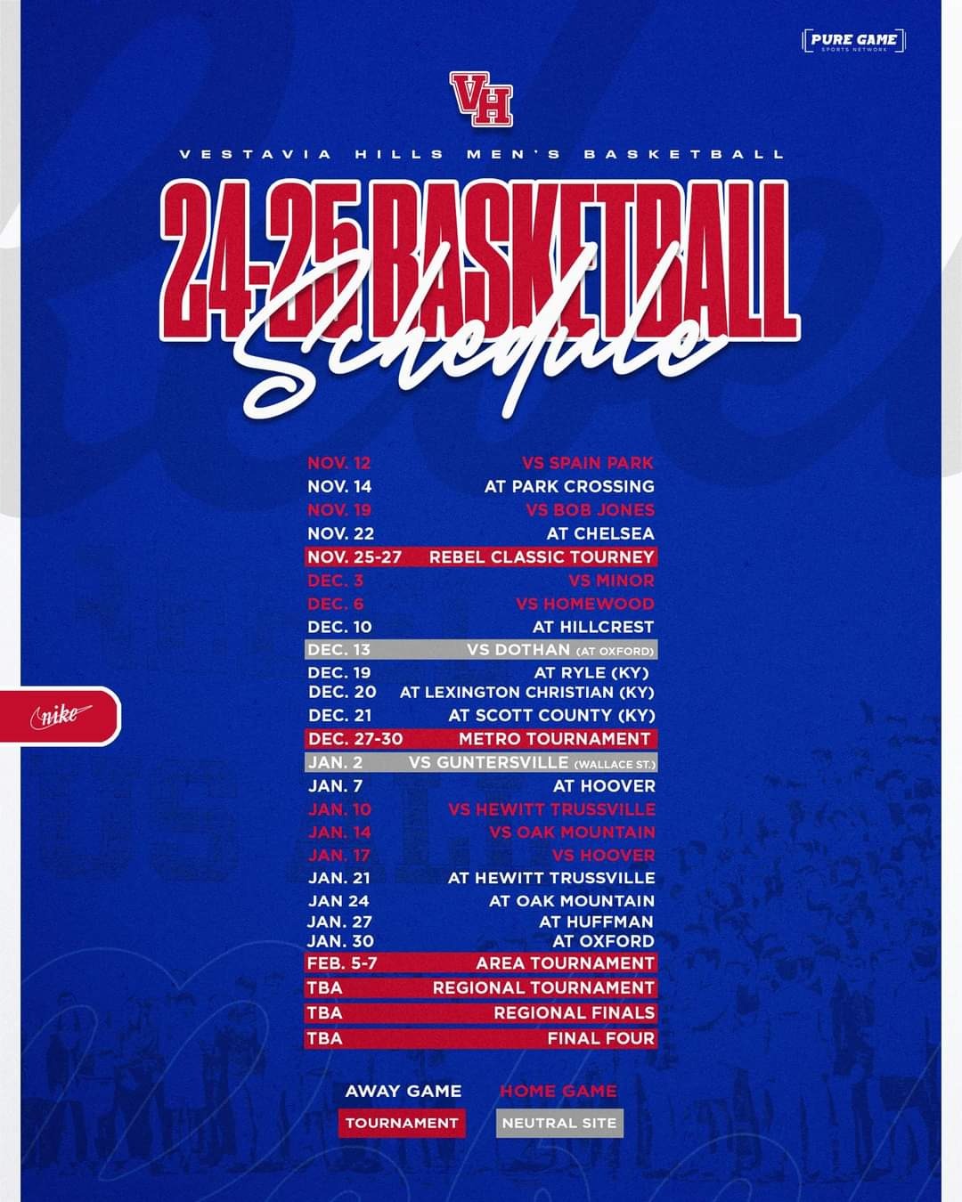 Men's Basketball Schedule