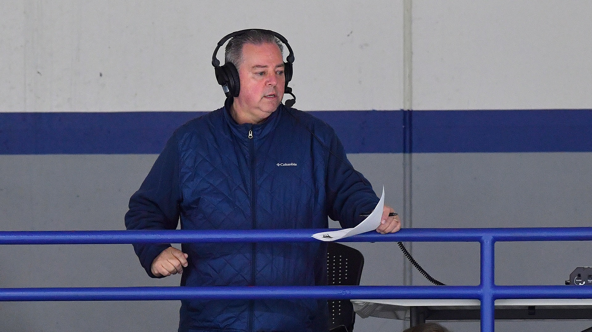 Lawrence SID Joe Vanden Acker on livestream broadcast