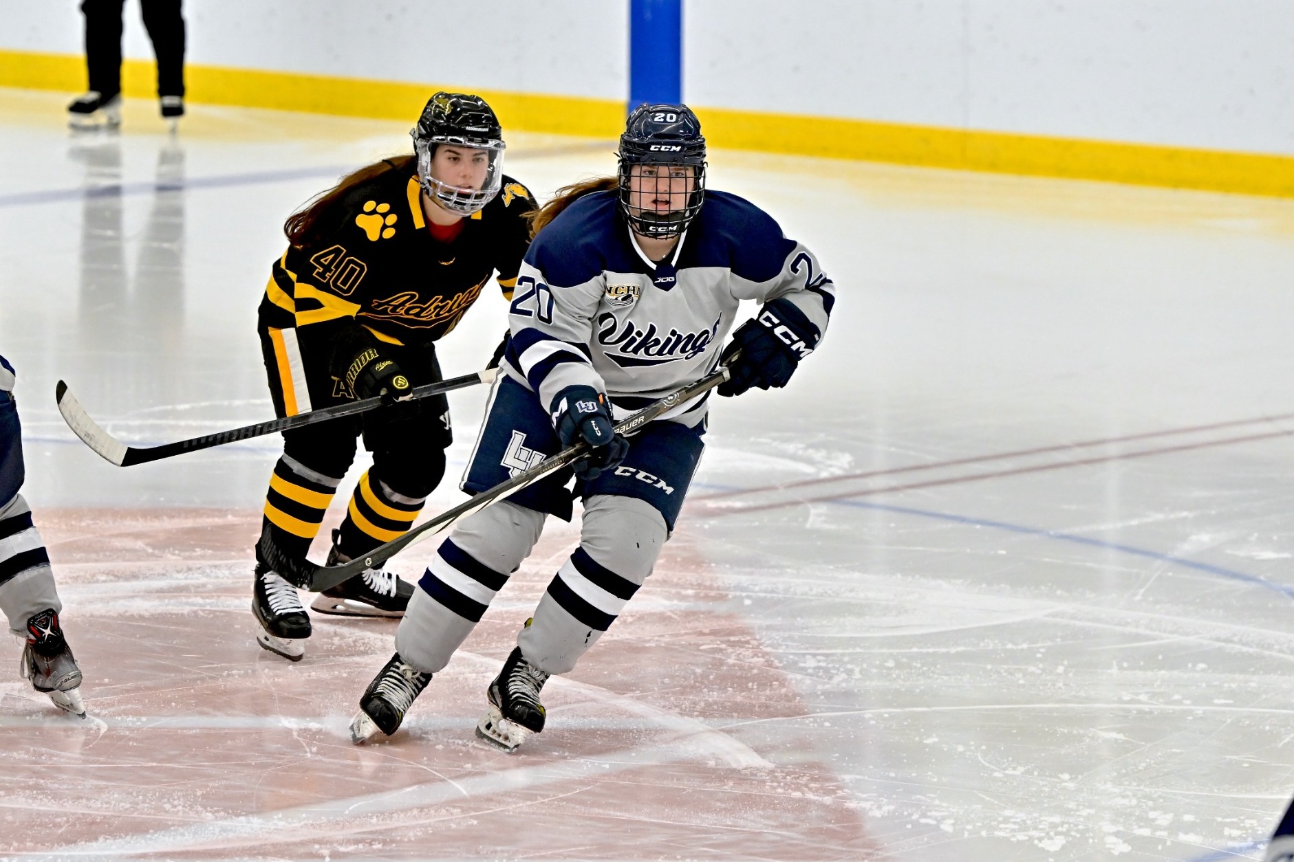 womens hockey action shot of kate holtz