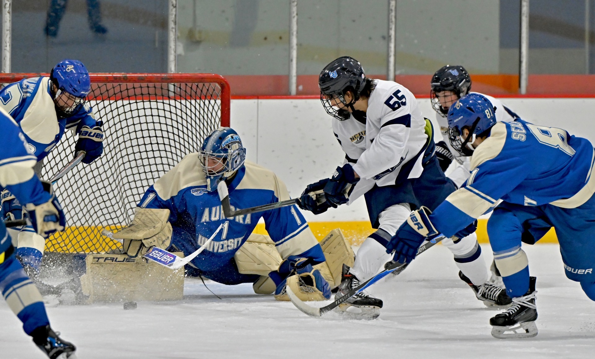 actions shot of mens hockey 