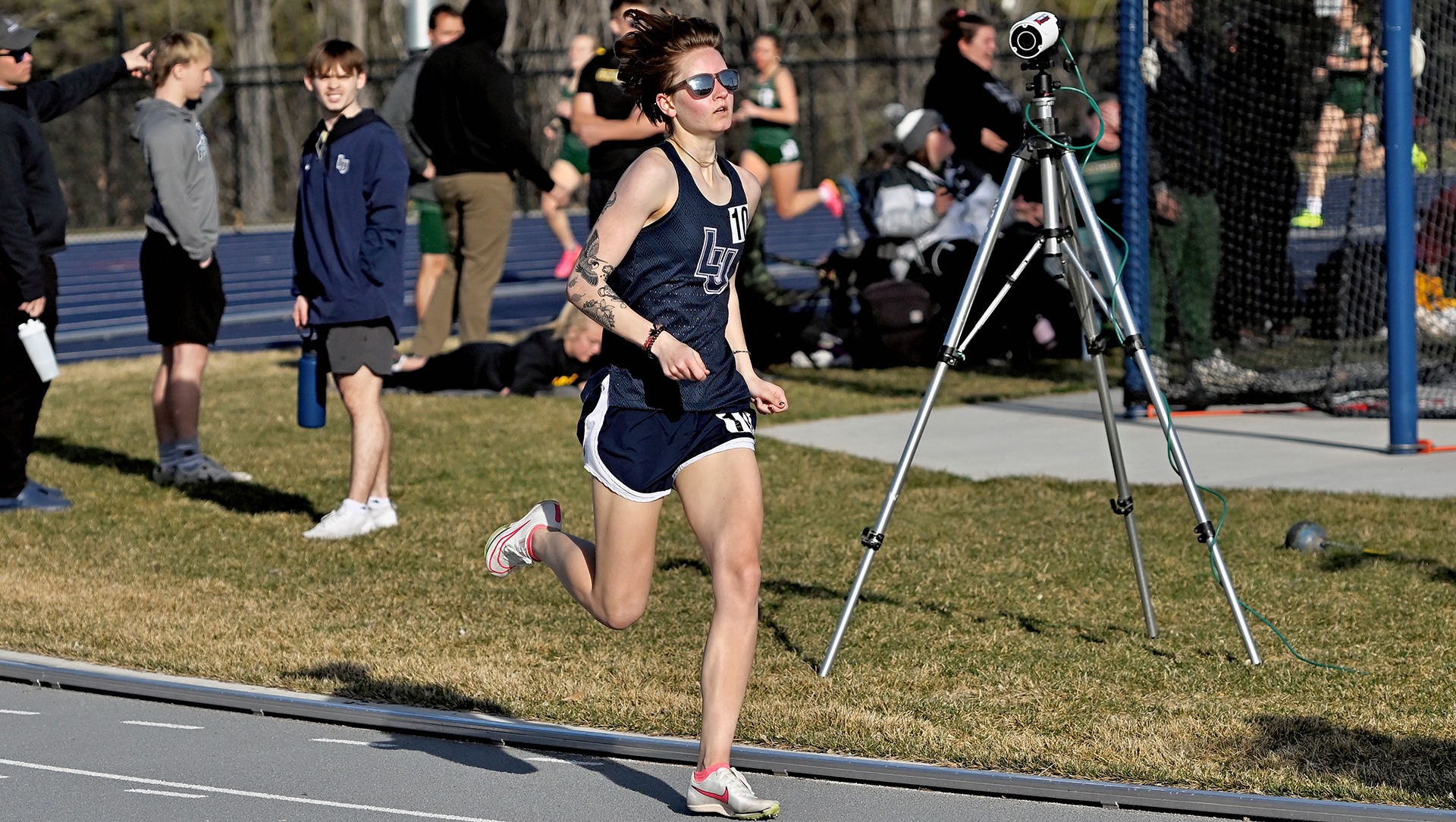 Lawrence women's track action Gaby Skorczewski 