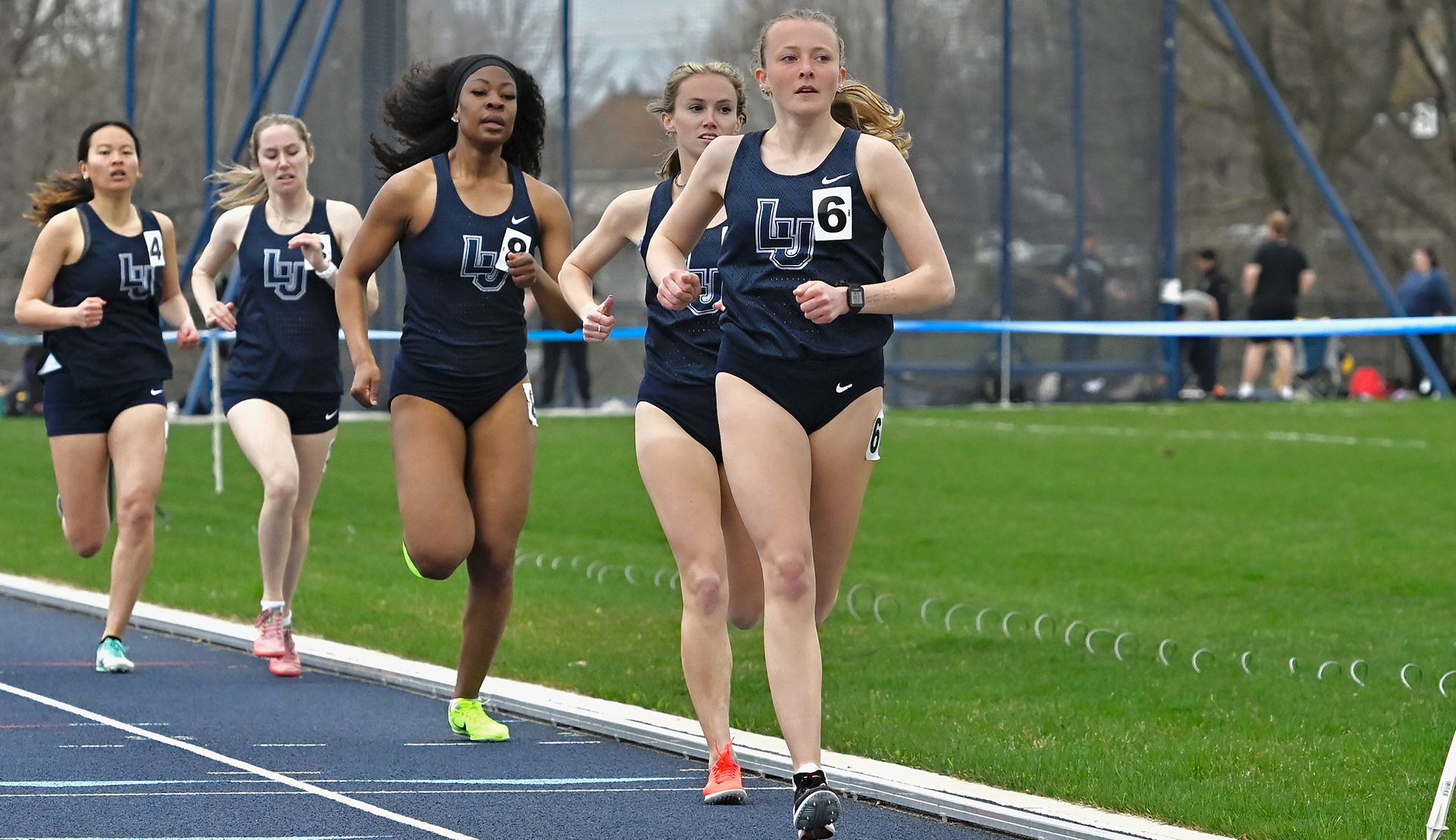 Lawrence women's track Mila Westra action