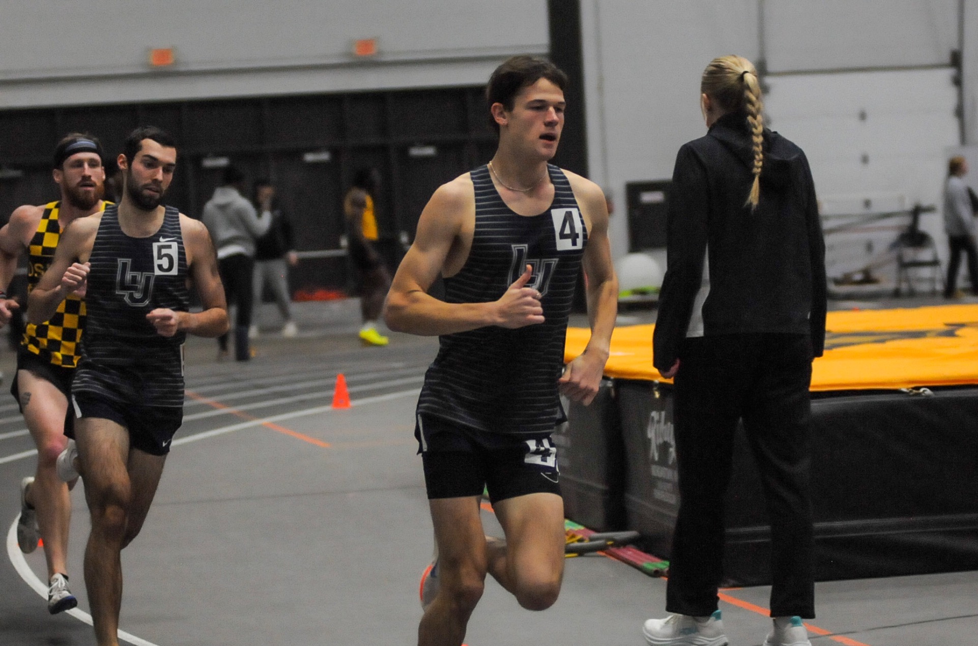 mens track and field action shot