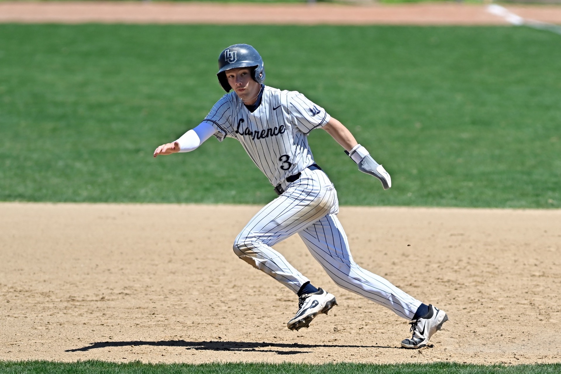 baseball action shot of Tate 